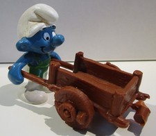 340-PUFFI-SUPER PUFFI-GIARDINIERE-4.0206-W.GERMANY © 1978 PEYO SCHLEICH Ⓢ USATO