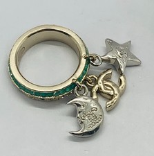Anello originale CHANEL CC Sun Moon strass misura 7 - usato / LX5813
