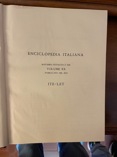 Enciclopedia italiana grande - italiana, (grande