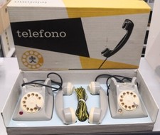 COPPIA TELEFONI COMUNICANTI BRAL CON SCATOLA E ISTRUZIONI