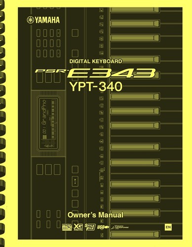 Yamaha psr e343 ypt - psr-e343, ypt-340