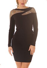 Sexy abito in maglia maniche