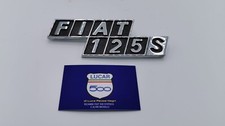 fregio scritta fiat 125 s