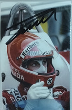 AUTOGRAPH NIKI LAUDA DRIVER FORMULA 1 AUSTRIA 3 WC FERRARI F1 FOTO HAND SIGNED