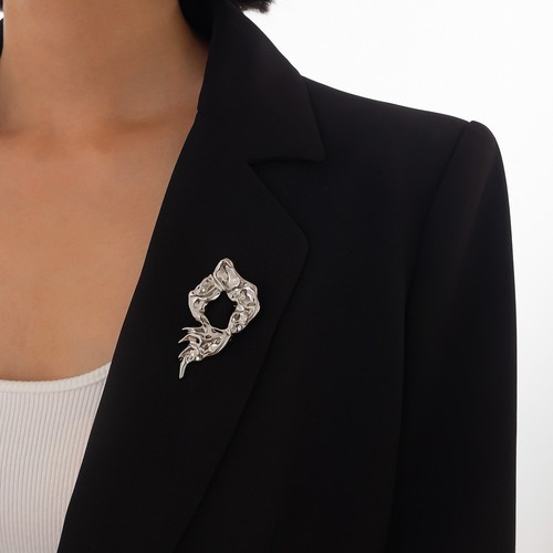 Spilla abito donna argento