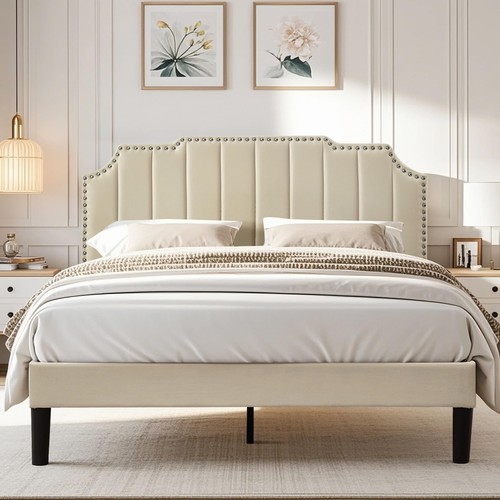 Letto matrimoniale imbottito