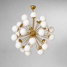 Lampadario in ottone Sputnik