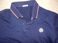 MONCLER Maglia Polo Manica Corta Polo Manica Corta Blu Uomo Tg M Vestibilità S