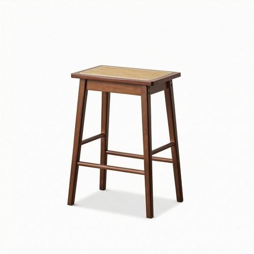 Sgabello legno con seduta - legno,