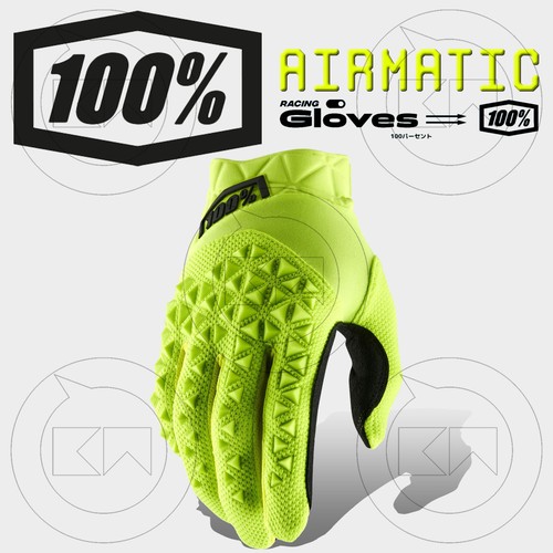 Guanti 100 airmatic fluo - 100%, mx