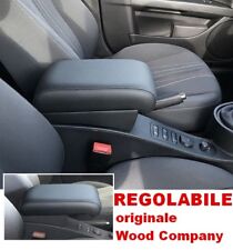 per Seat Leon 2005-2012 bracciolo REGOLABILE ecopelle nero -PROMO 3 PZ.accoudoir