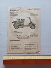 Innocenti Lambretta 125 D - LD modelli 1951-52 depliant italiano originale