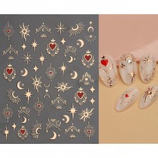 Adesivi unghie 3D con stelle