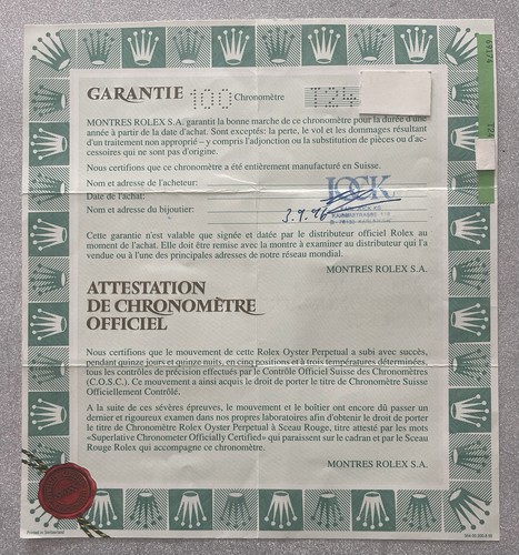 Rolex datejust 69174 guarantee - datejust,