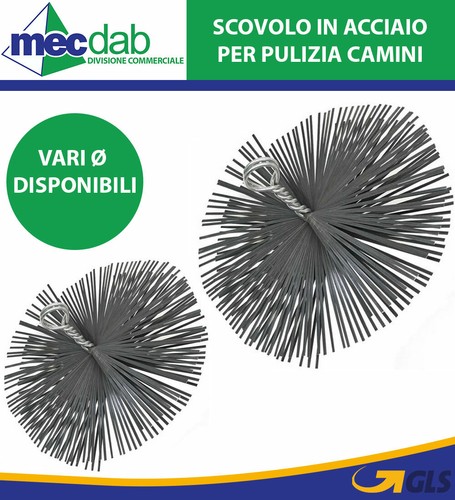 Scovolo acciaio tondo per - in,