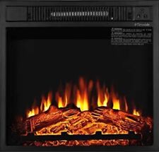 TURBRO Fireside FS18 Fiamme Realistiche Camino Elettrico, Telecomando, C7C