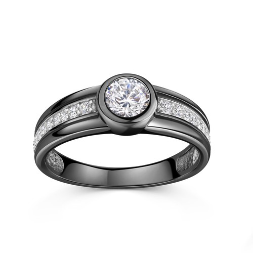 Anello celesta argento - in,