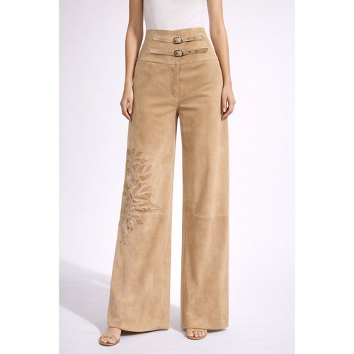 Pantaloni donald pliner pelle - pantaloni,