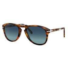 Occhiali da sole Persol Steve Mcqueen 714SM 108/S3 blu caffè sfumato polarizzati pieghevoli