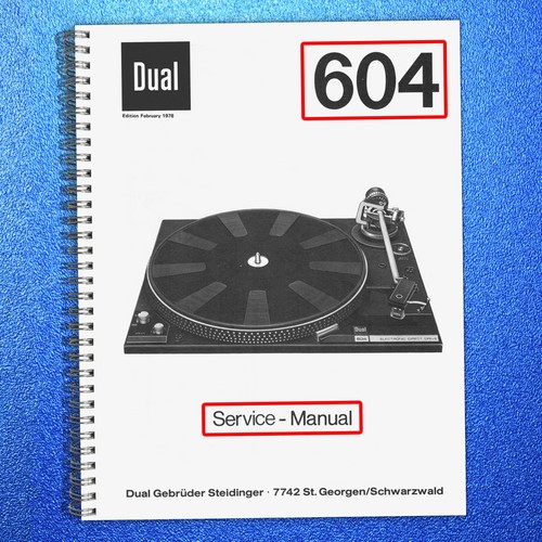 Dual 604 turntable service - dual,