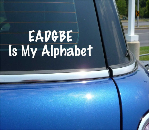 Eadgbe alfabeto musica - eadgbe, my