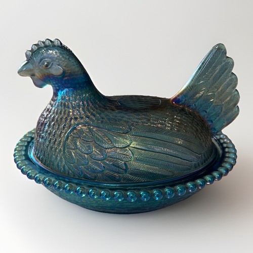 Vintage indiana glass - vintage, hen