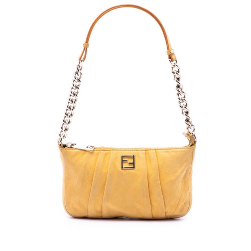 Fendi pleated nubuck chain - nubuck,