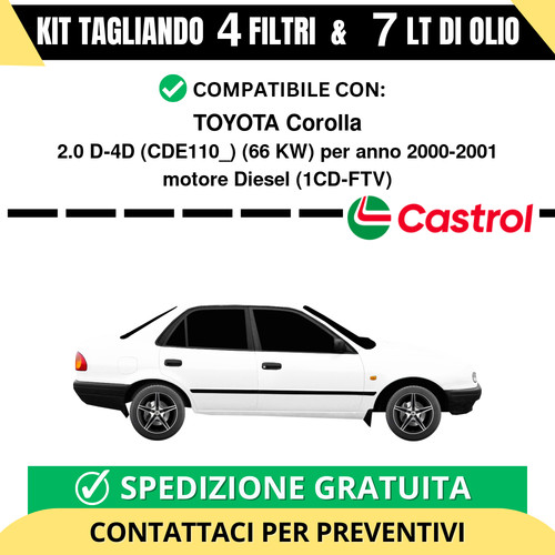 Tagliando per toyota corolla - tagliando,