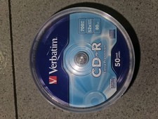 Verbatim CD-R AZO Wide Inkjet Printable no ID 700MB, Box di 50 Pezzi (43438)