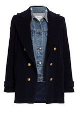 Gilet denim con telaio misto