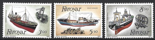 Faroe lotto pescherecci mnh - -,
