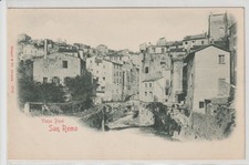 PRIMI '900 - ANTICA CARTOLINA DI SANREMO - IMPERIA - VECCHIO PONTE - F. PICCOLO