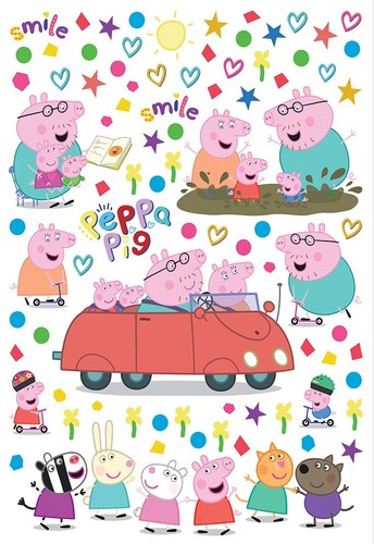 Set adesivi murali peppa pig - set,