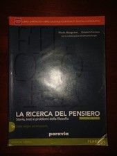 LA RICERCA DEL PENSIERO Vol1 (1+1A+1B) ISBN 9788839521927