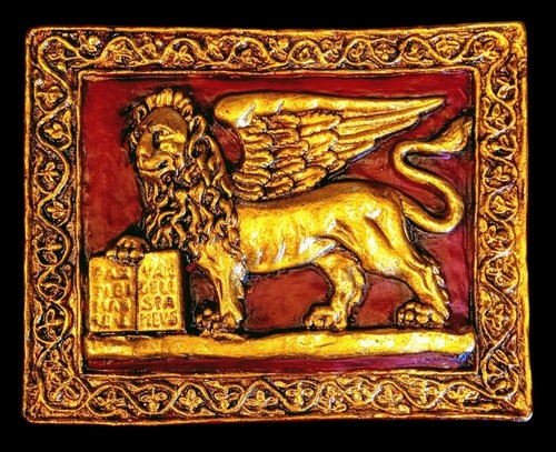 Bassorilievo leone san marco - bassorilievo,