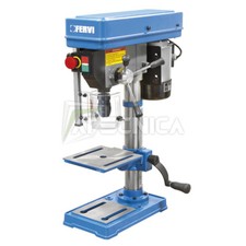 Trapano a colonna da banco FERVI 0011 trasmissione a cinghia 5 velocità 375W