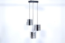 Lampadario tre luci pendenti regolabili design anni ’70 ’80 modernariato living