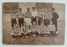 rara foto cartolina calcio juventus fine 800/inizi 900 formato piccolo