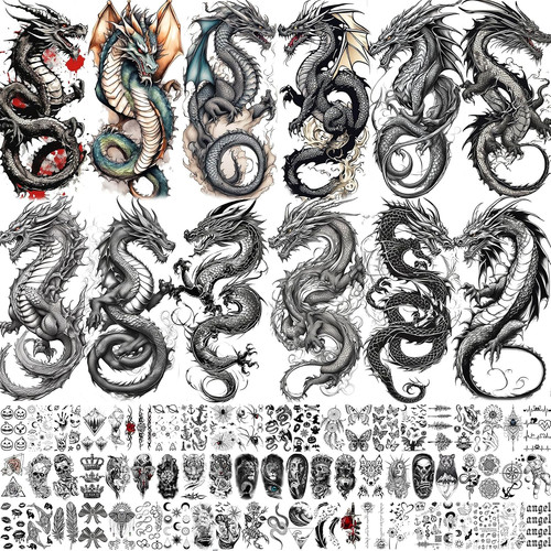 Fogli tatuaggi temporanei - 76,