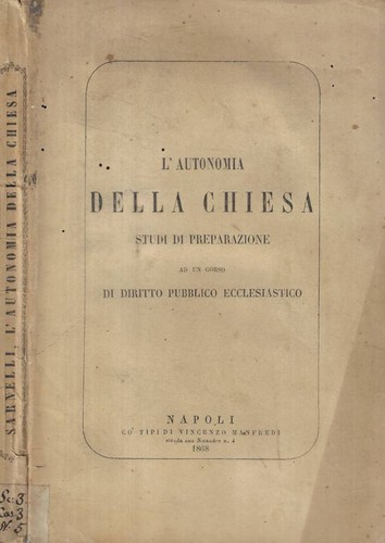Autonomia della chiesa - l'autonomia,