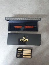 PENNA A SFERA Fendi Roma anni Ottanta  Radica Con Scatola E Garanzia 