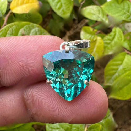 Ciondolo argento 925 tormalina - argento,