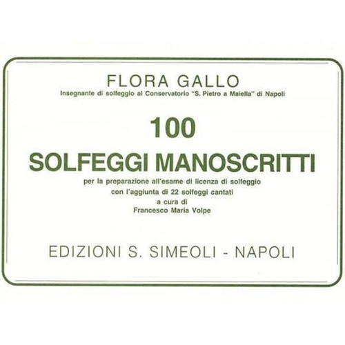 Flora gallo 100 solfeggi - flora,