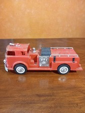 Camion Pompieri Vigili Del Fuoco 6355 Plastica Stampata Vintage