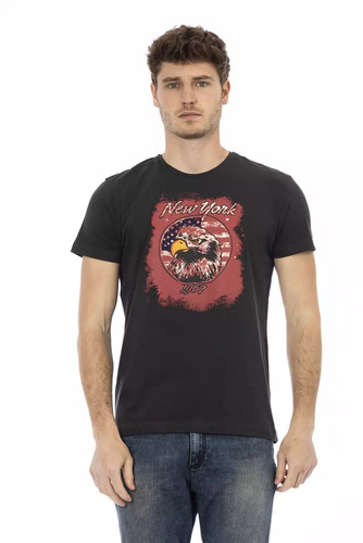 Trussardi action black cotton - black,