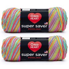 Filato Cuore Rosso Super Saver Pooling (Confezione da 2) (Papaya)