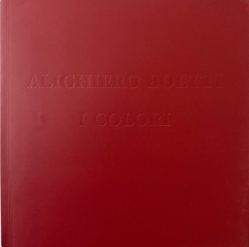 Alighiero boetti colori - i,