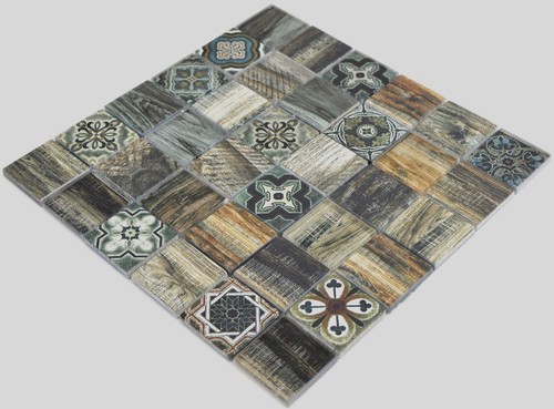 Mosaico stile rustico - stile, braun