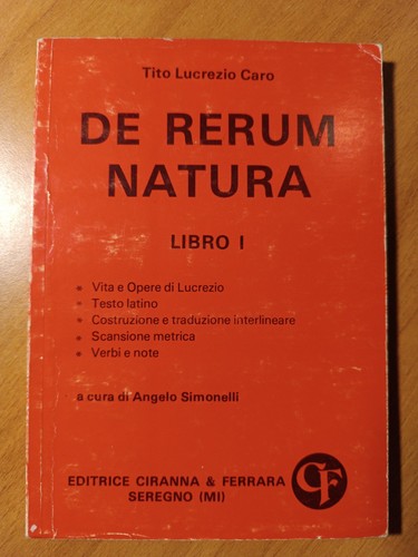 Tito lucrezio caro de - lucrezio, rerum