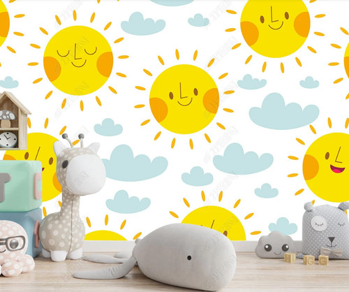 Carta parati smile sun - carta,